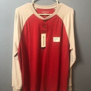 Saddlebred Comfort Flex Henley Lg Tee